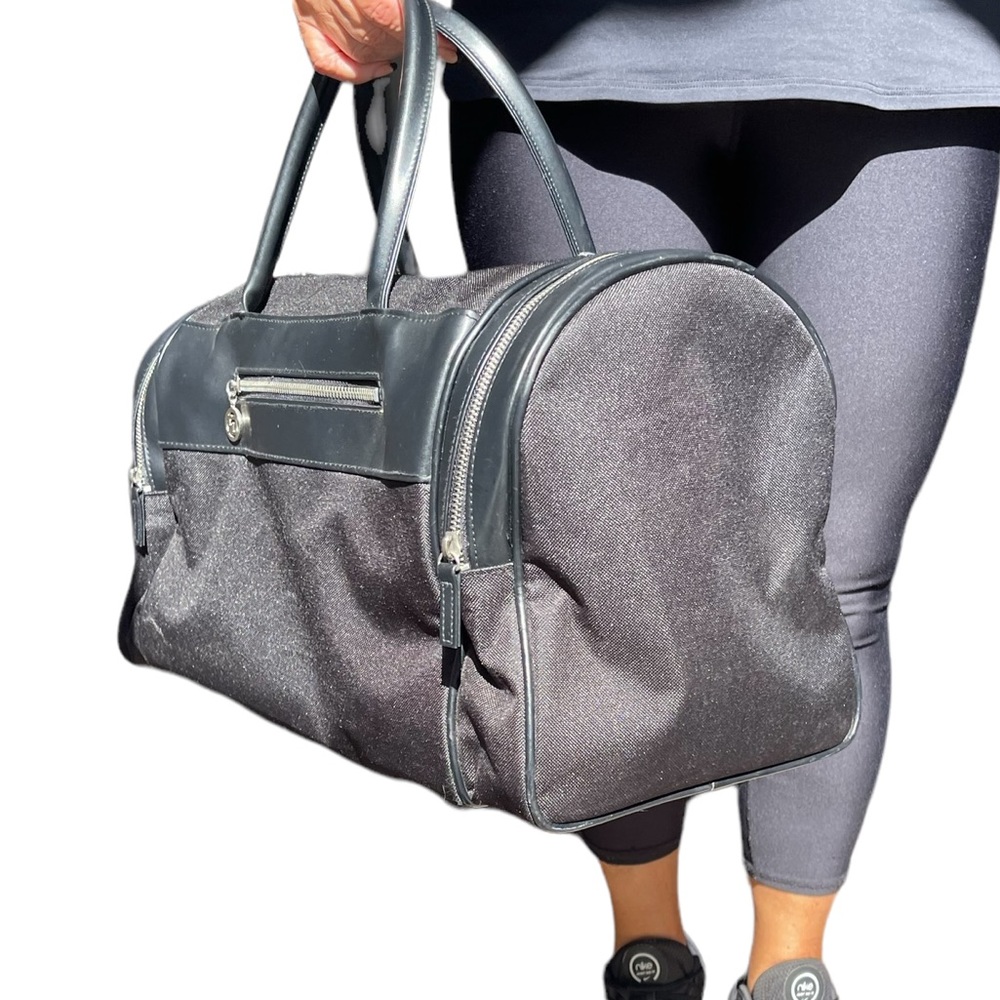 Paco Rabanne weekender black duffel bag